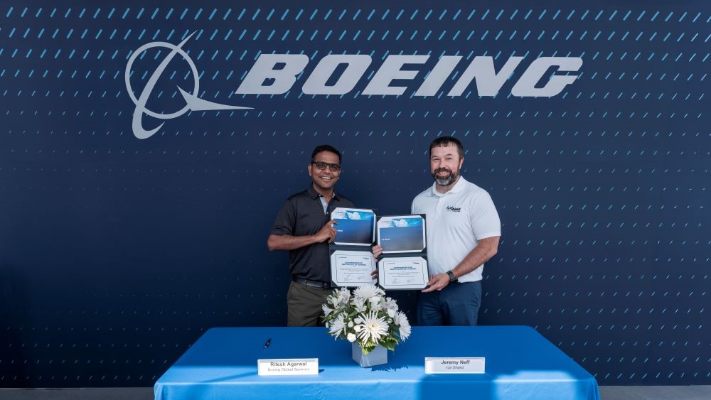 Boeing and Ice Shield sign distributorship agreement at AirVenture